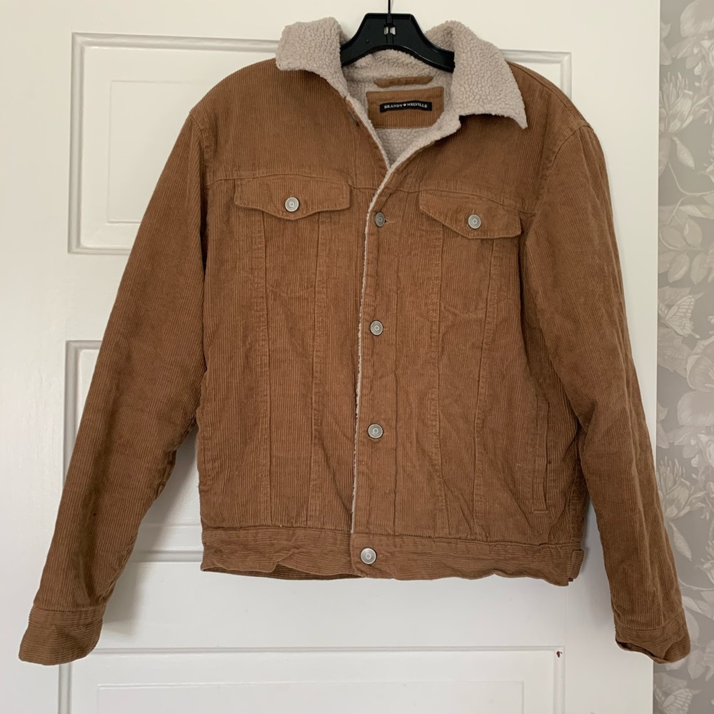 Shearling Lined Corduroy Jacket BRANDY MELVILLE